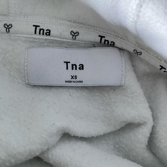 White TNA logo Hoodie size XS - Picture 7 of 7